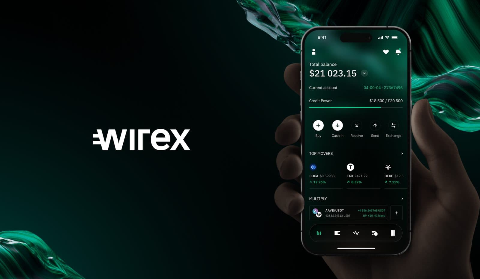 Wirex — the issuer's own card imagery