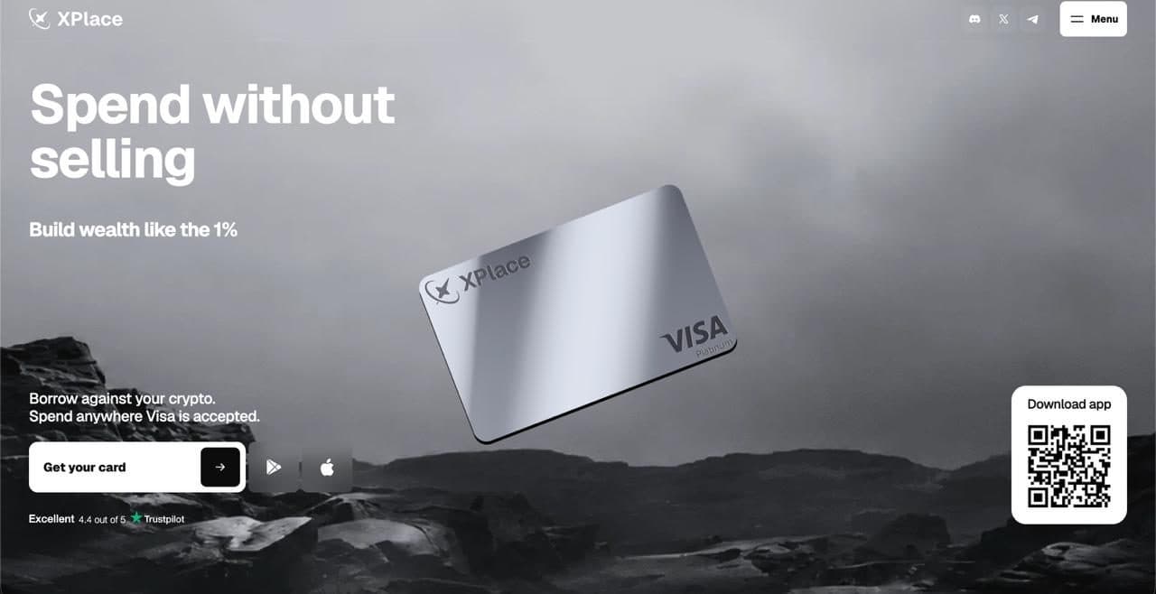 XPlace Card — the issuer's own card imagery